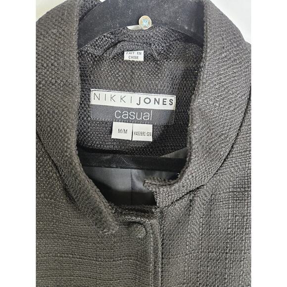 Nikki Jones Boutique Montreal Duster Blazer Dress Coat Women Size Medium - Picture 10 of 12